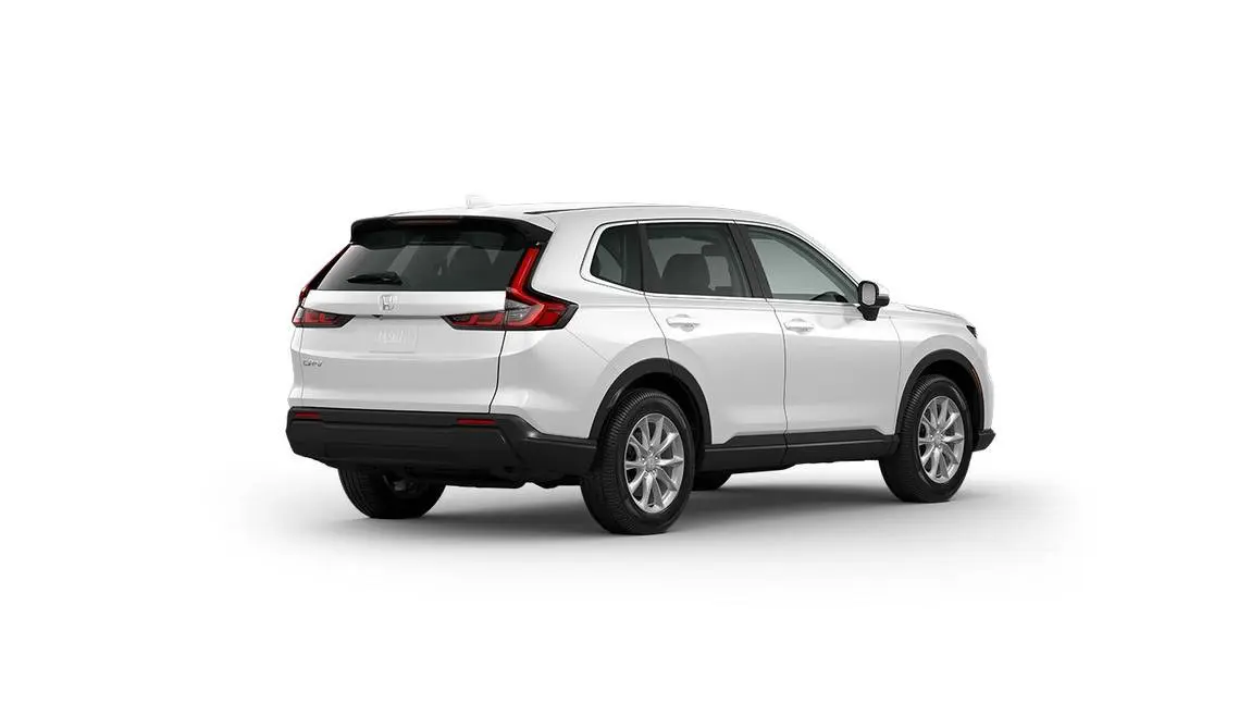 CR-V EX אין Platinum White Pearl, הינטן פון א זייט-ווינקל.