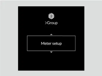 אויסקלייבן Meter setup אינעם settings מעניו מיט'ן לינקן סעלעקטאר ראדל.