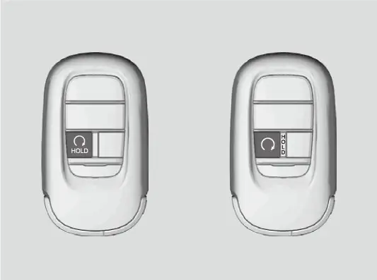דריקט און האלט דעם remote start קנעפל איין סעקונדע צו אפשטעלן דעם מאטאר.