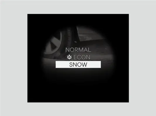 SNOW מאדָע מאכט גלאטער דעם גאז, כדי די רעדער זאלן זיך ווייניגער אויסדרייען אויף שניייגע וועגן.